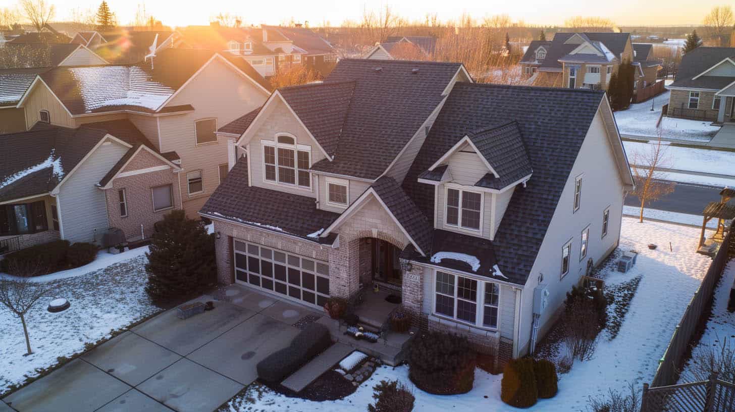 A residential roof as seen in a blog about roofing quote differences