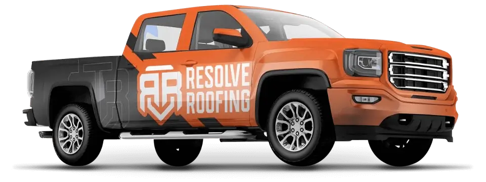 Branded truck, Resolve Roofing
