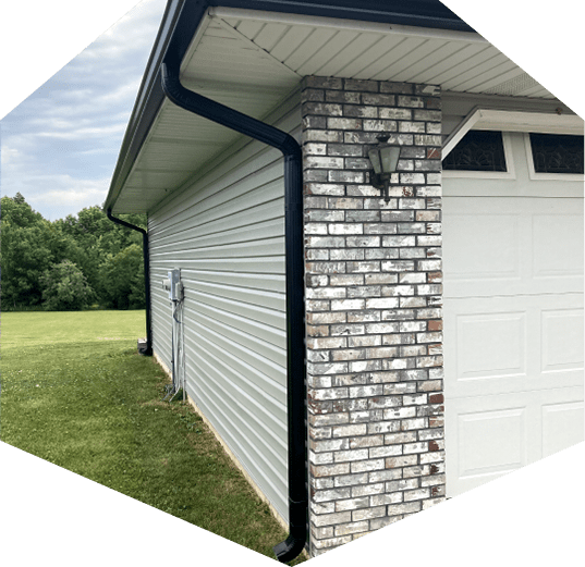 Gutter installation from Resolve Roofing
