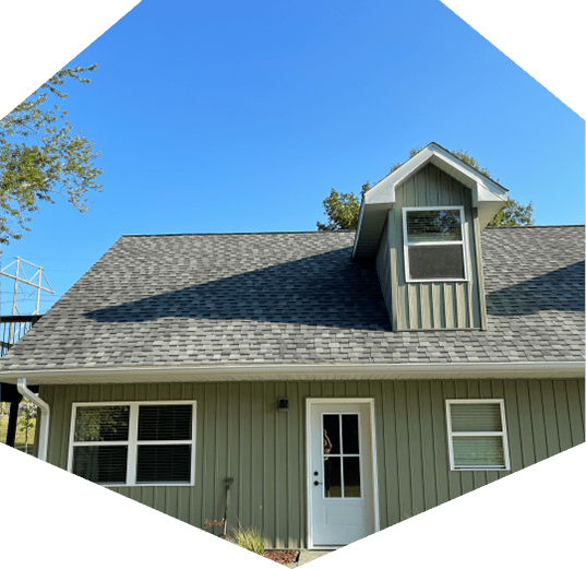 Gutters and siding installed by Resolve Roofing