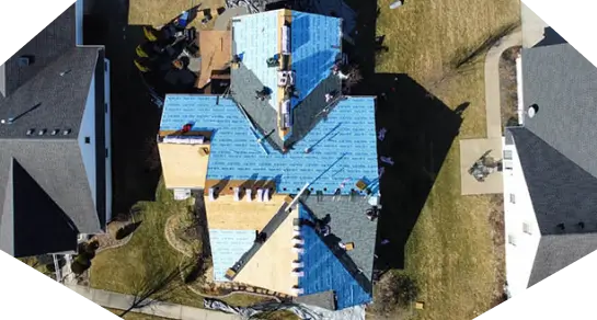 A roof replacement by Resolve Roofing