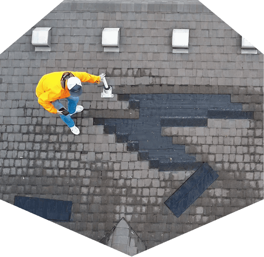 Residential Roofing Man Checking Roof Exhaust