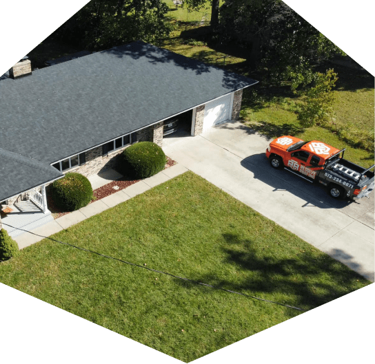 Resolve Roofing Residential Roof Inspection MO, with truck parked